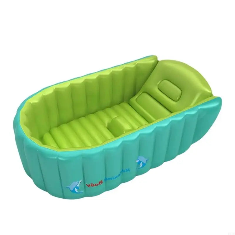 Foldable Bathtub Baby Bath Tub Cartoon Animal Pattern Inflatable Bathtub 69HE