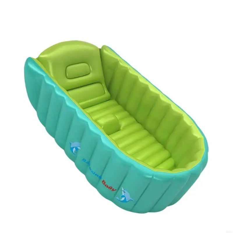 Foldable Bathtub Baby Bath Tub Cartoon Animal Pattern Inflatable Bathtub 69HE