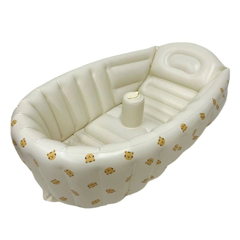 Y4QA Foldable PVC Inflatable Bathtub Indoor Swimming Pool for Baby Portable Bath Tub